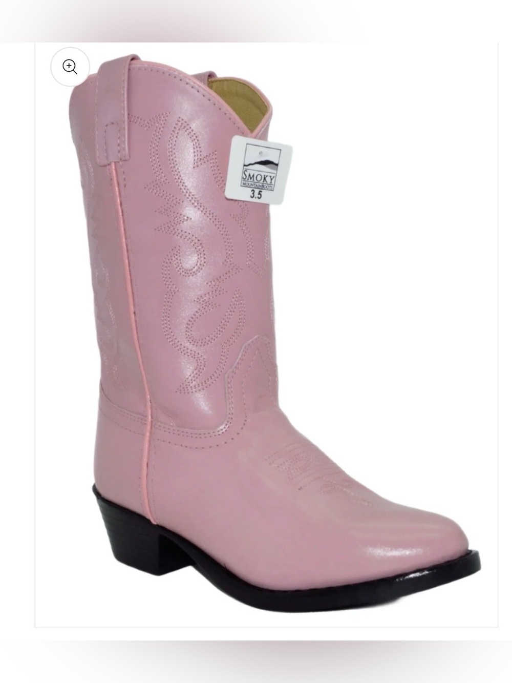Smoky Mountain Western Boots Denver Youth Pink Size 7 Cowboy Or Cowgirl  NWOB
